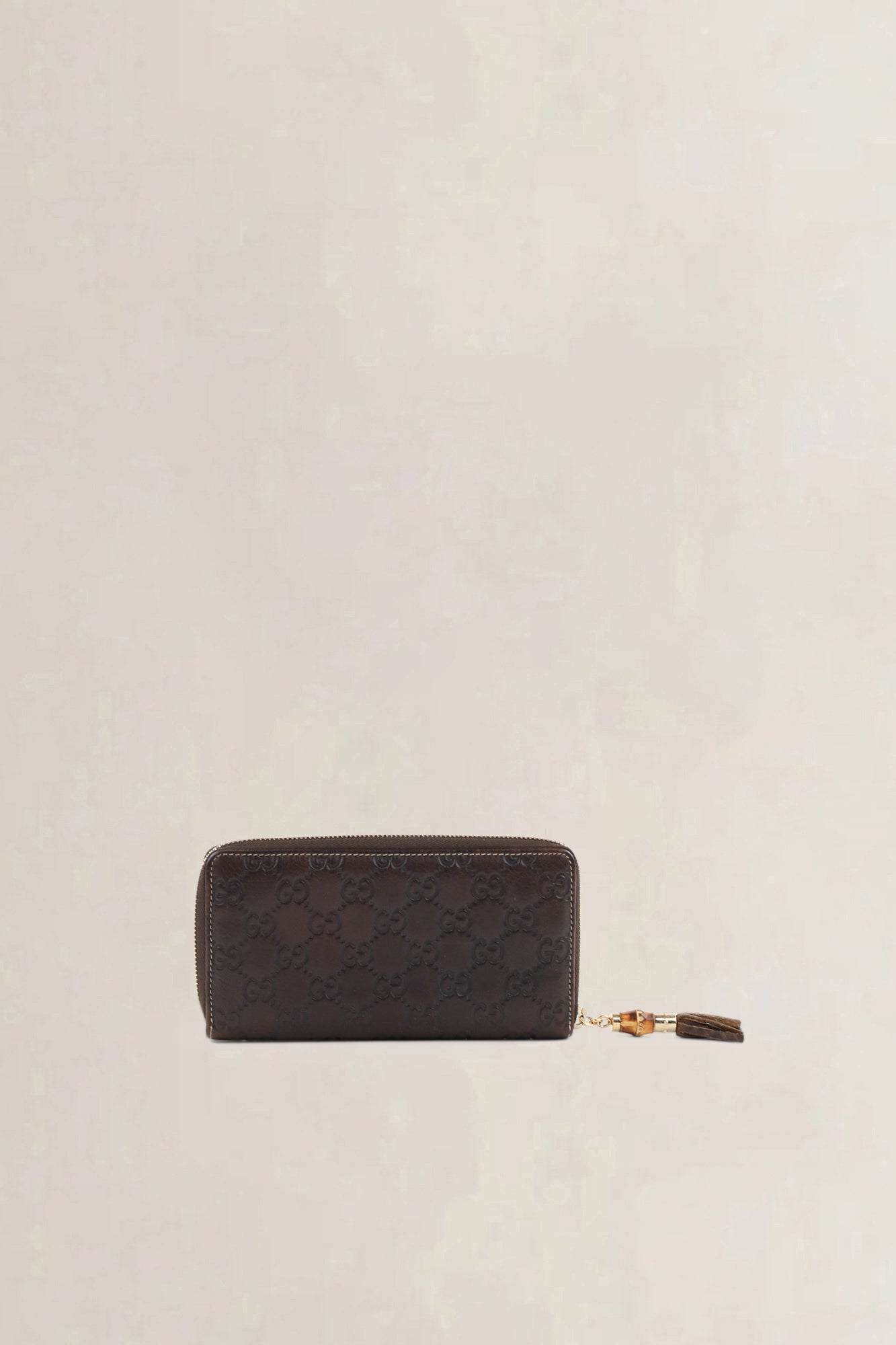 Portefeuille Gucci en toile GG monogram brun