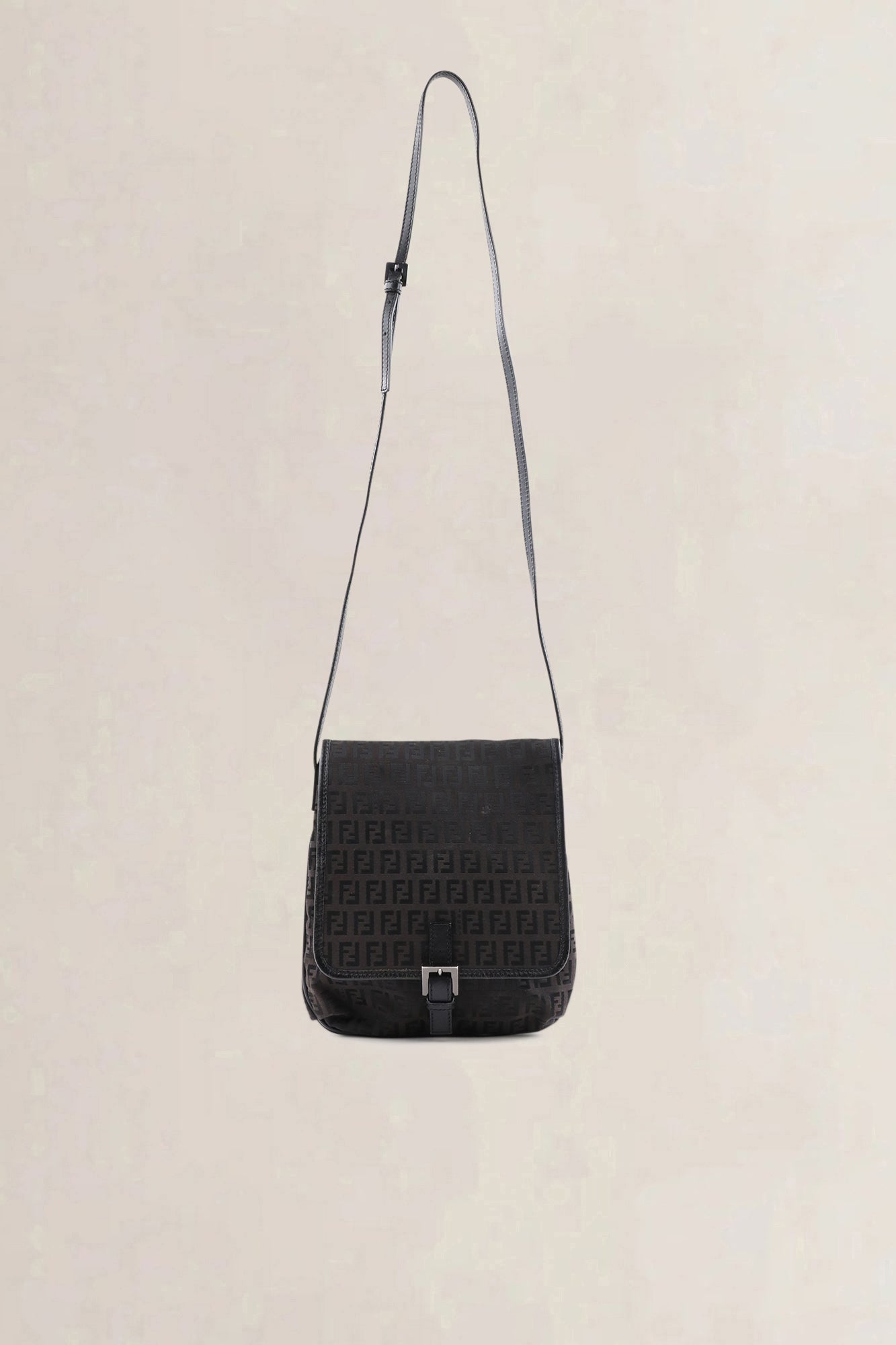Fendi Black Zucchino Crossbody Bag