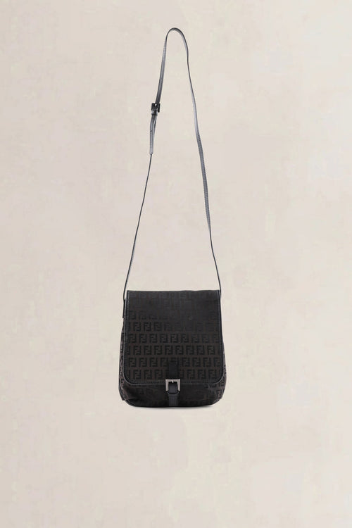 Fendi Black Zucchino Crossbody Bag