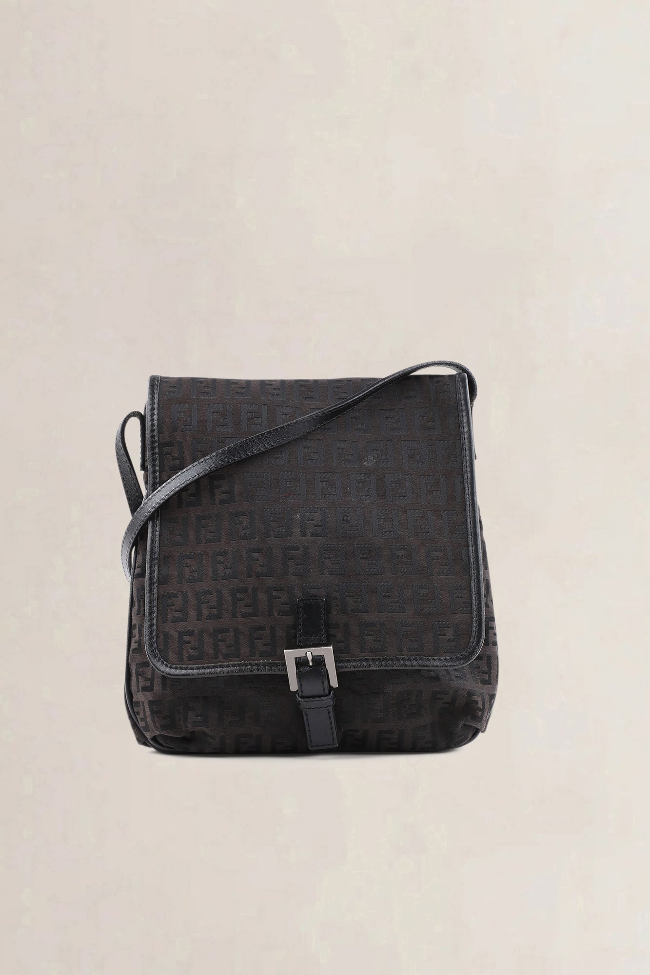 Fendi Black Zucchino Crossbody Bag