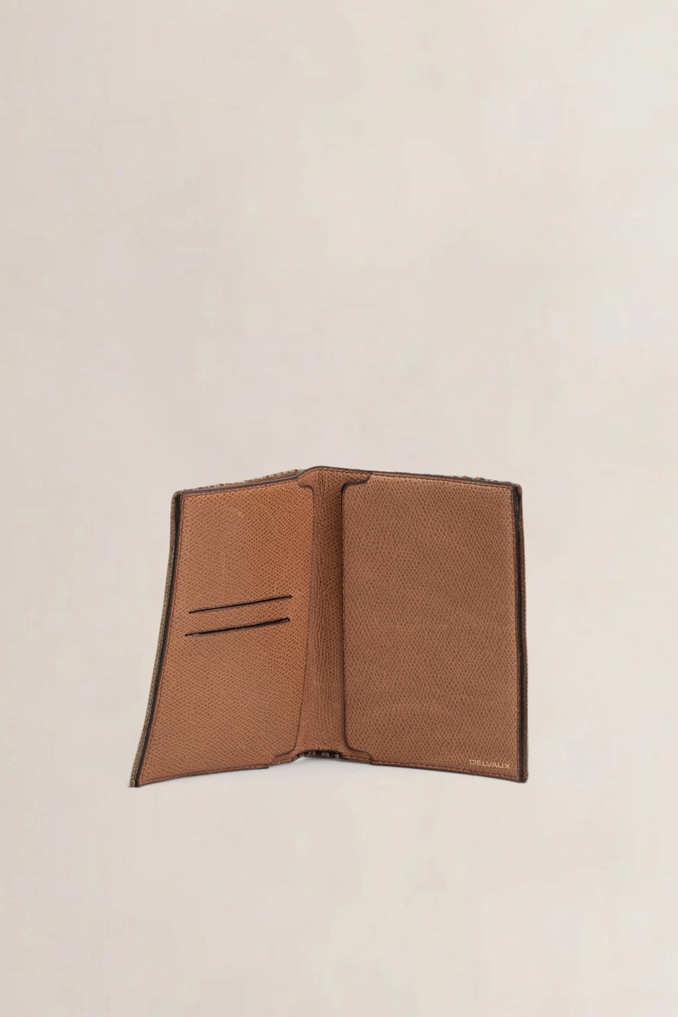 Delvaux Brown Toile De Cuir Wallet