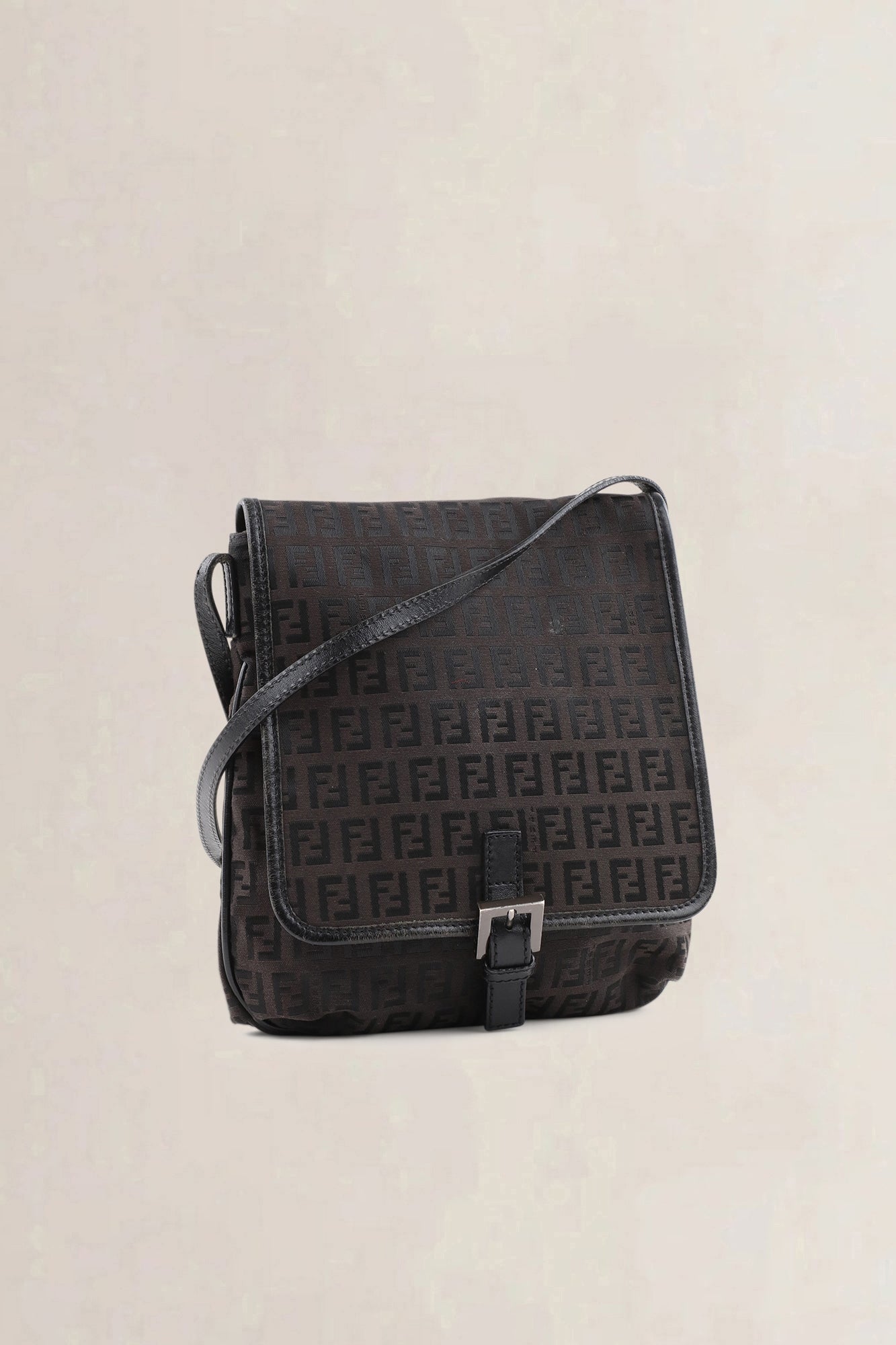 Fendi Black Zucchino Crossbody Bag