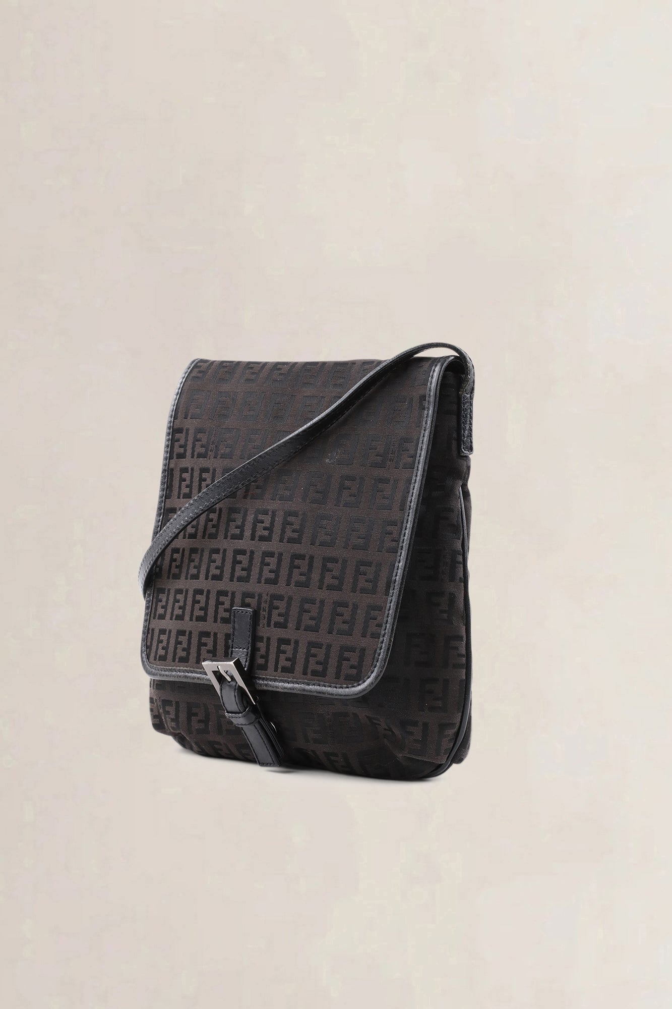 Fendi Black Zucchino Crossbody Bag