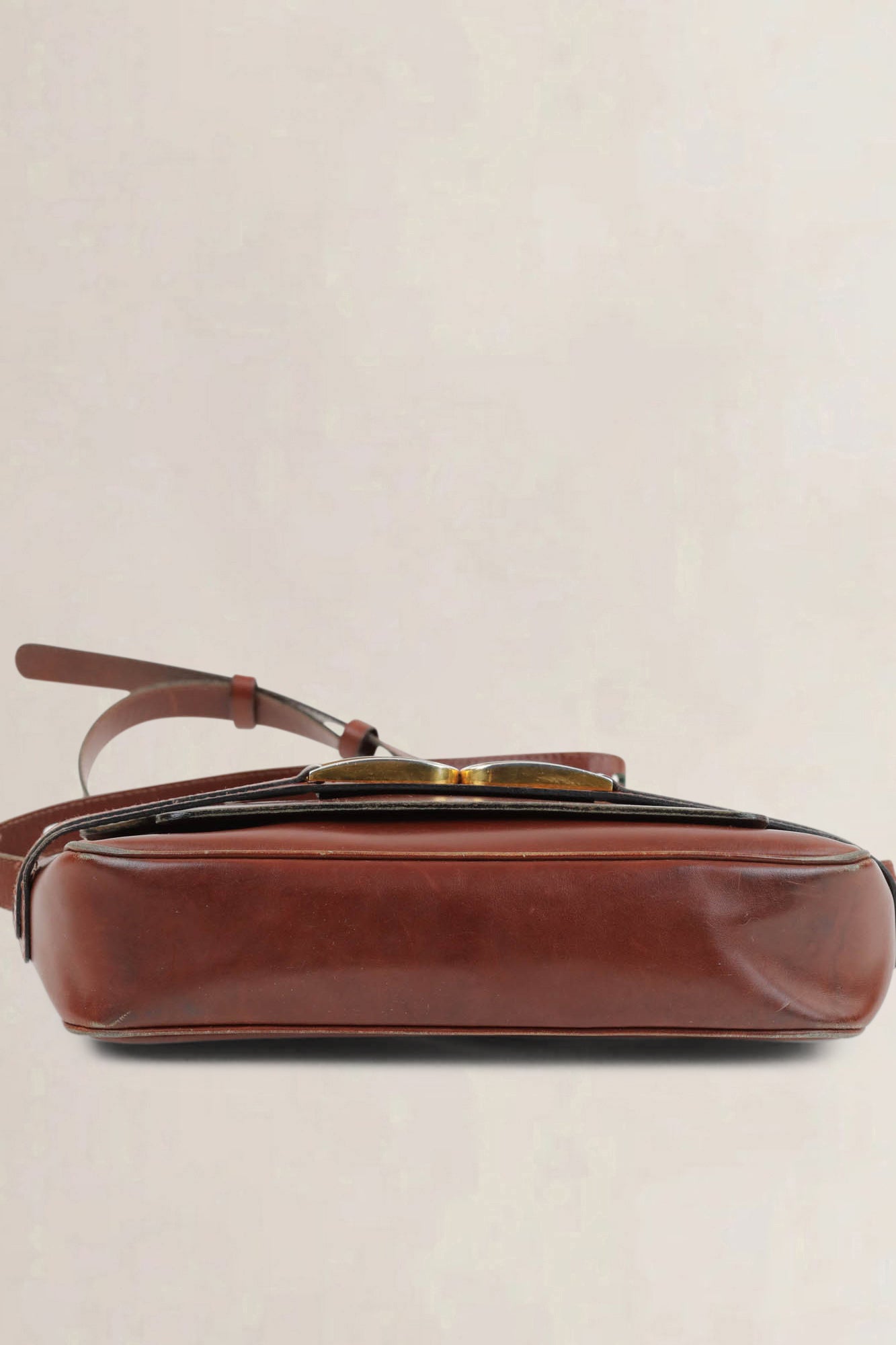 Delvaux Brown Leather Crossbody Bag