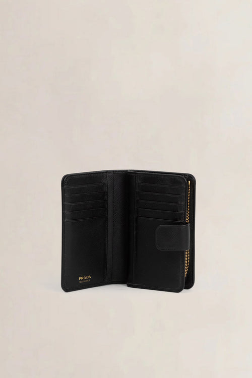 Prada Black Saffiano Leather Wallet