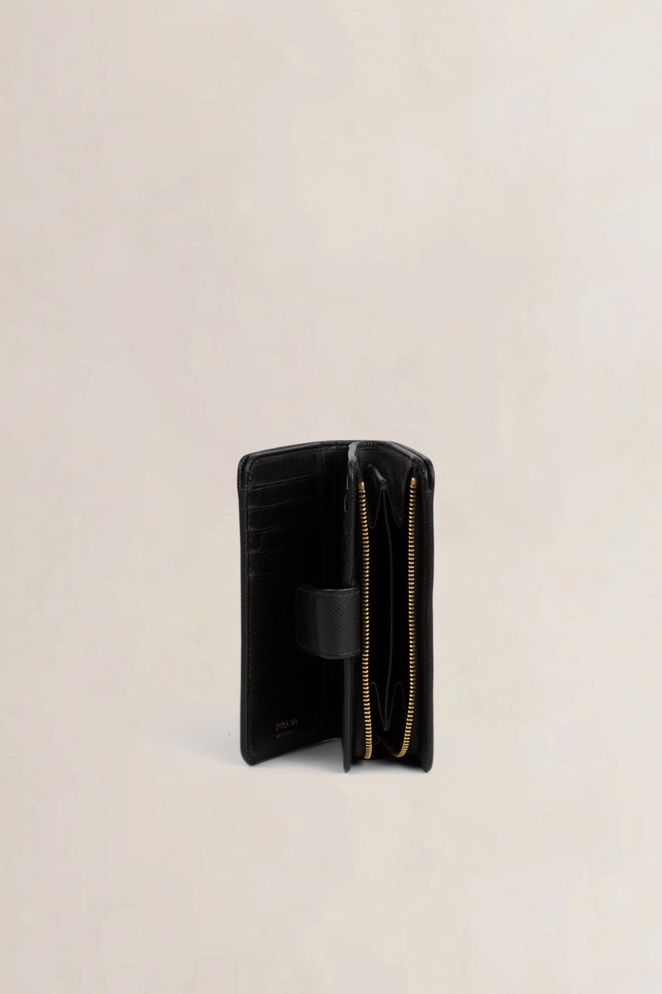 Prada Black Saffiano Leather Wallet