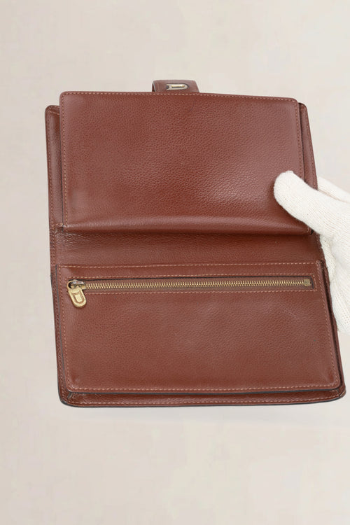 Delvaux Brown Leather Wallet