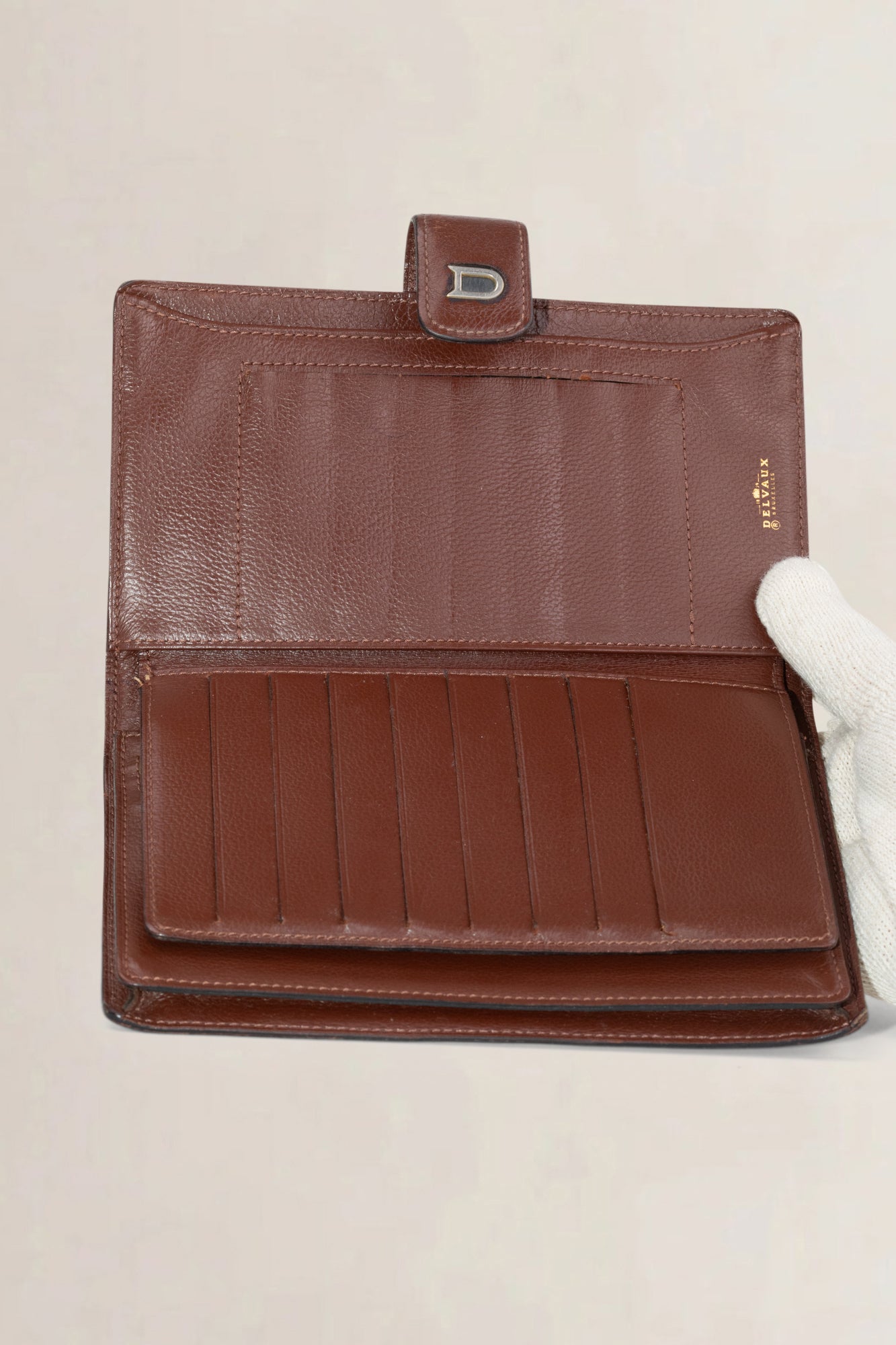 Delvaux Brown Leather Wallet