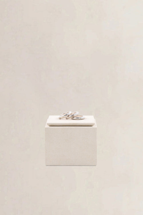 Chanel Set Of 3 Sterling Silver Rings