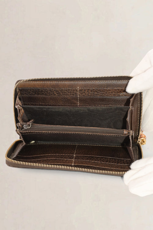 Portefeuille Gucci en toile GG monogram brun