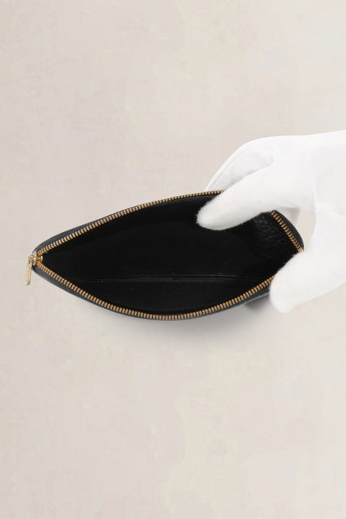 Delvaux Blue Leather Pouch