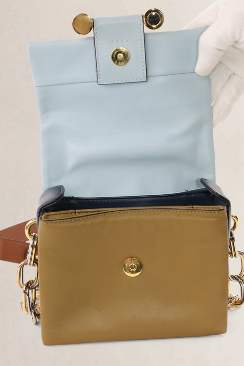 Marni Blue/Green Caddy Crossbody Bag