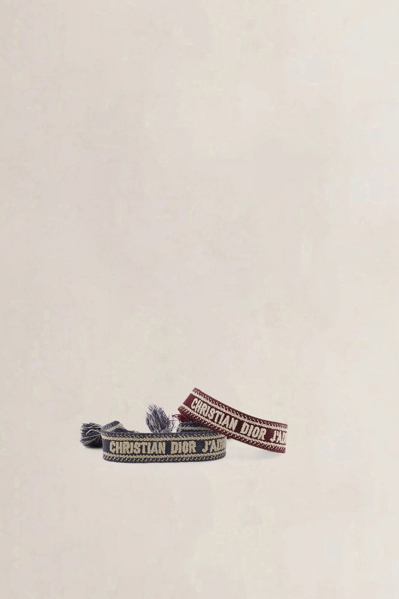 Christian Dior Woven Cotton J'Adior Friendship Bracelet Set