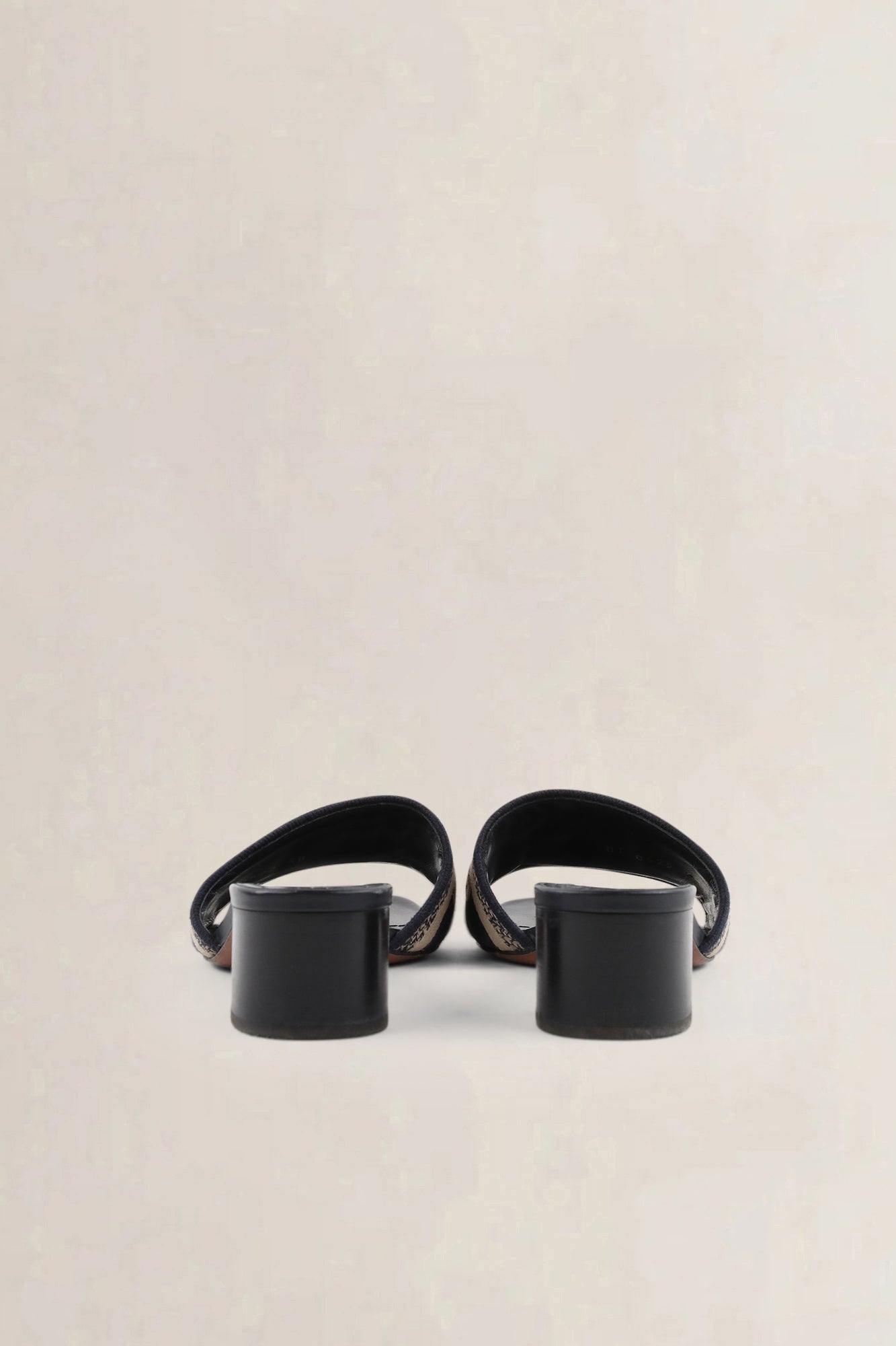 Christian Dior Blue Dway Heeled Slide