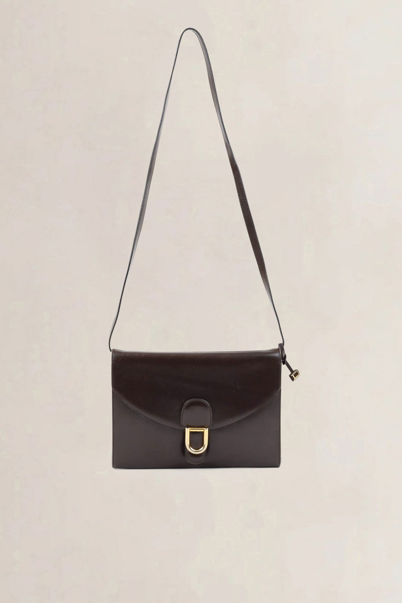 Delvaux Brown Gué Crossbody Bag