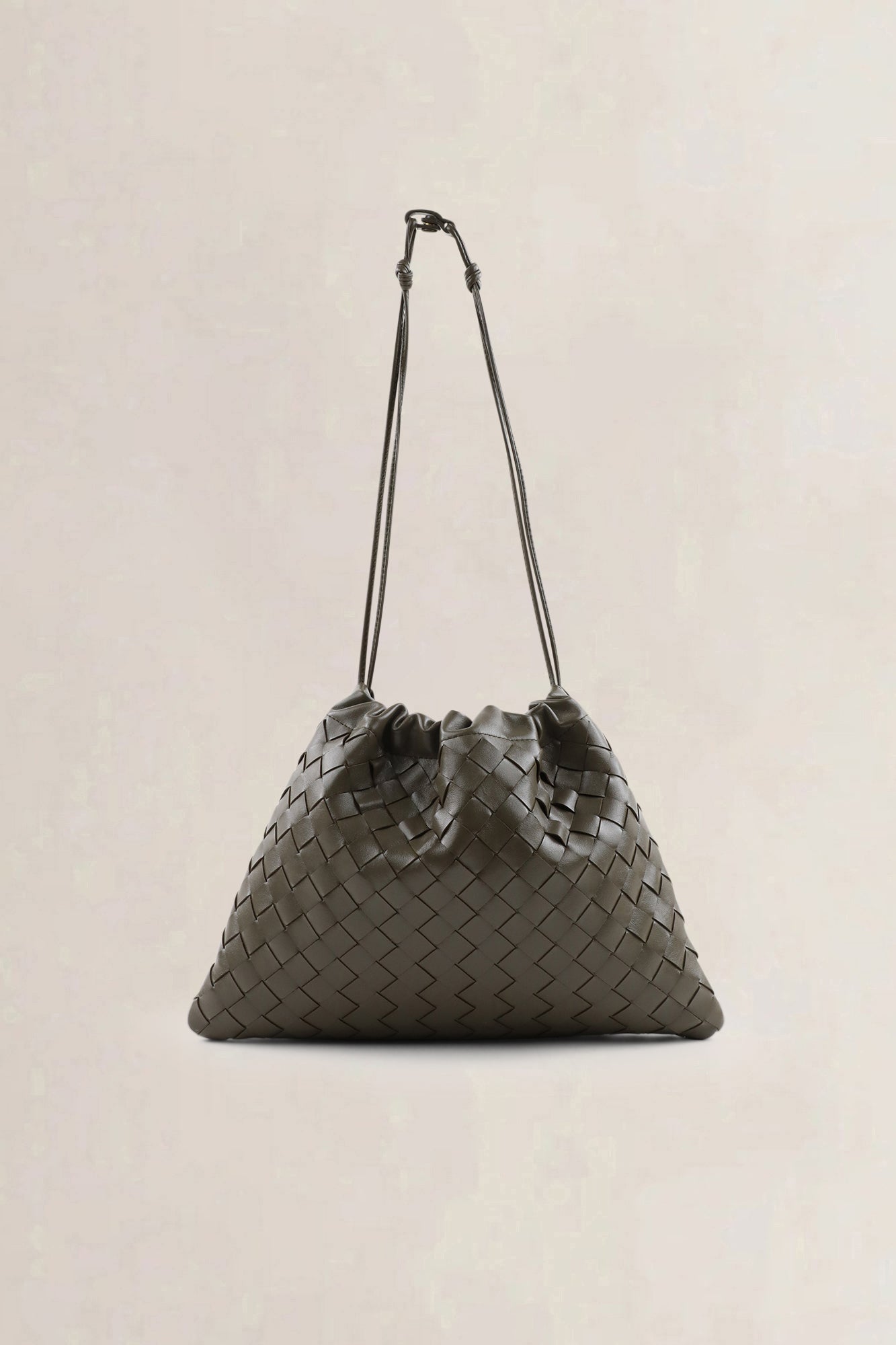 Bottega Veneta Khaki Dustbag Shoulder Bag