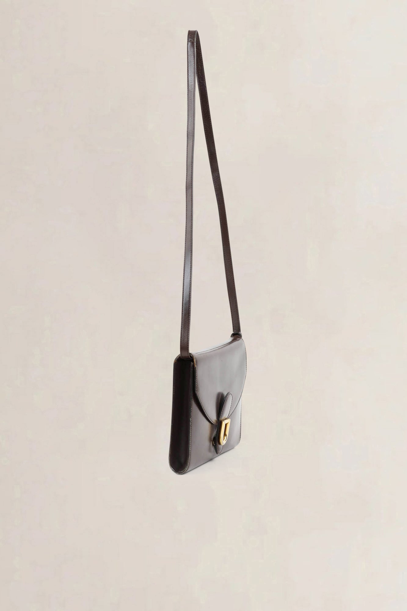 Delvaux Brown Gué Crossbody Bag