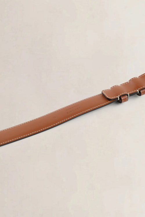 Céline 25MM Triomphe Belt Triomphe Canvas and Calfskin