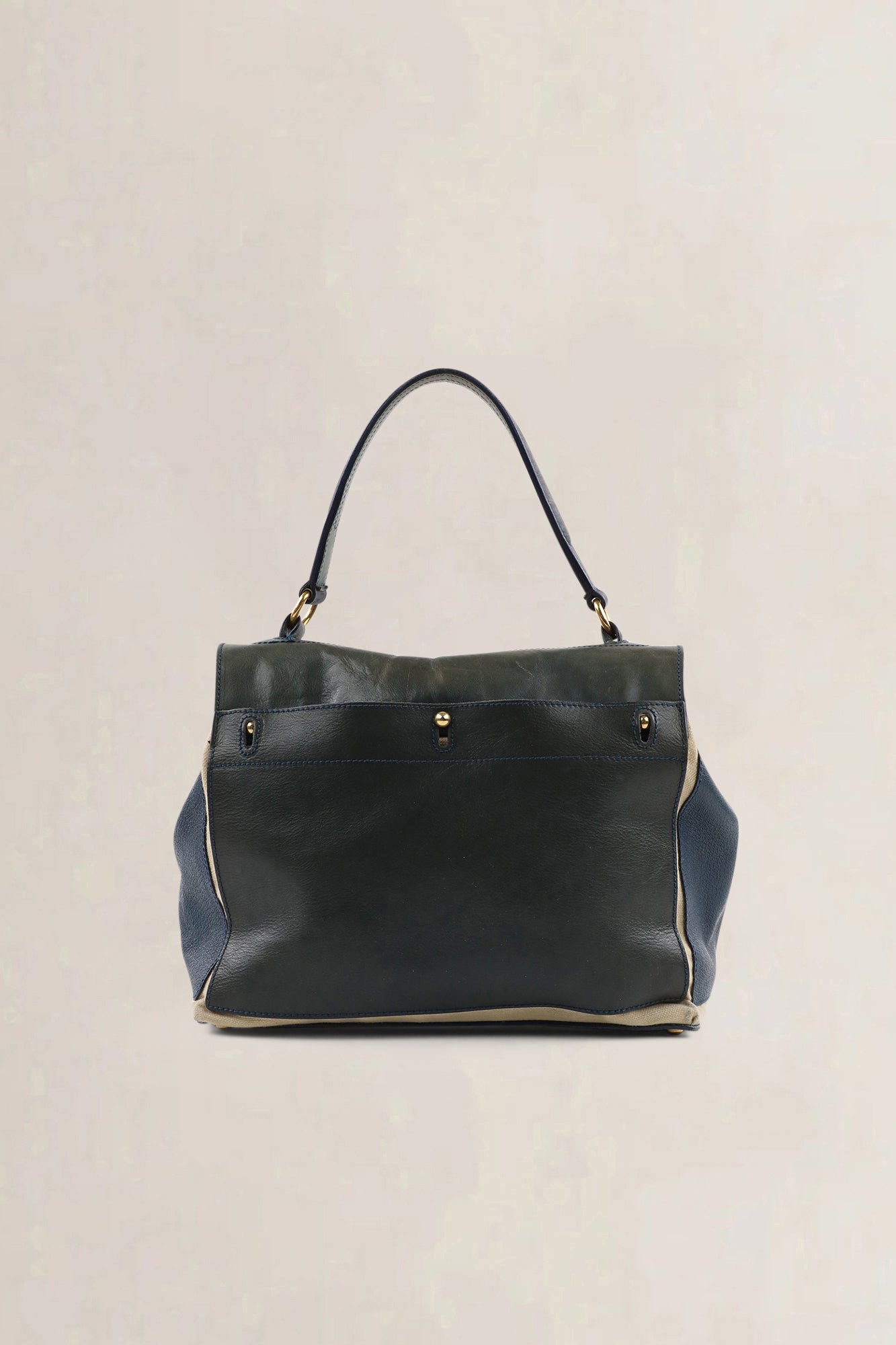 YSL Tricolore Croccodile Embossed Muse Two Shoulder Bag