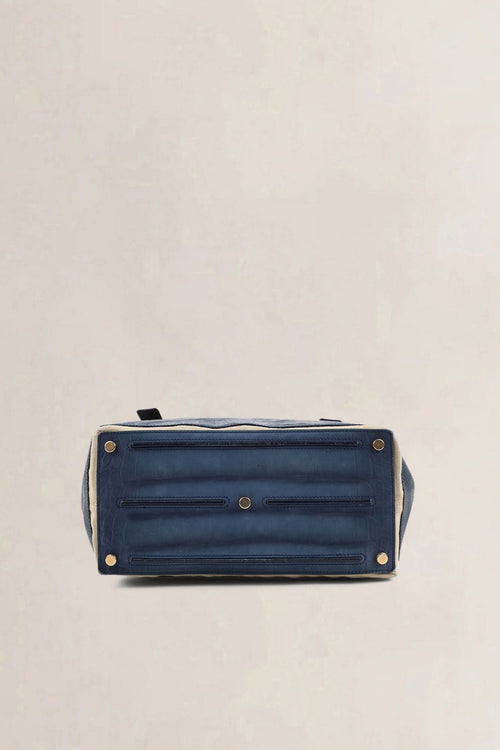 YSL Tricolore Croccodile Embossed Muse Two Shoulder Bag
