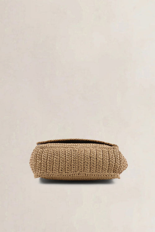 YSL Raffia Niki Medium Shoulder Bag