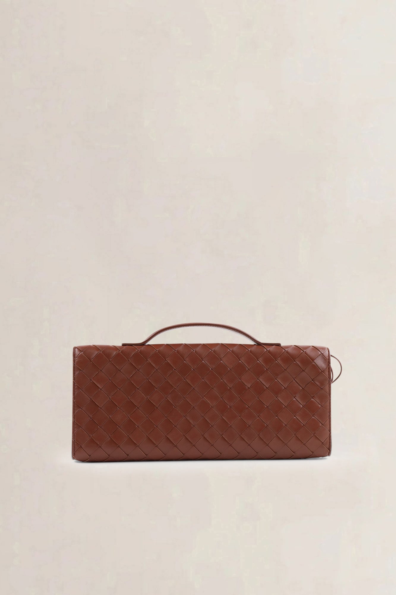 Bottega Veneta Brown Andiamo Clutch