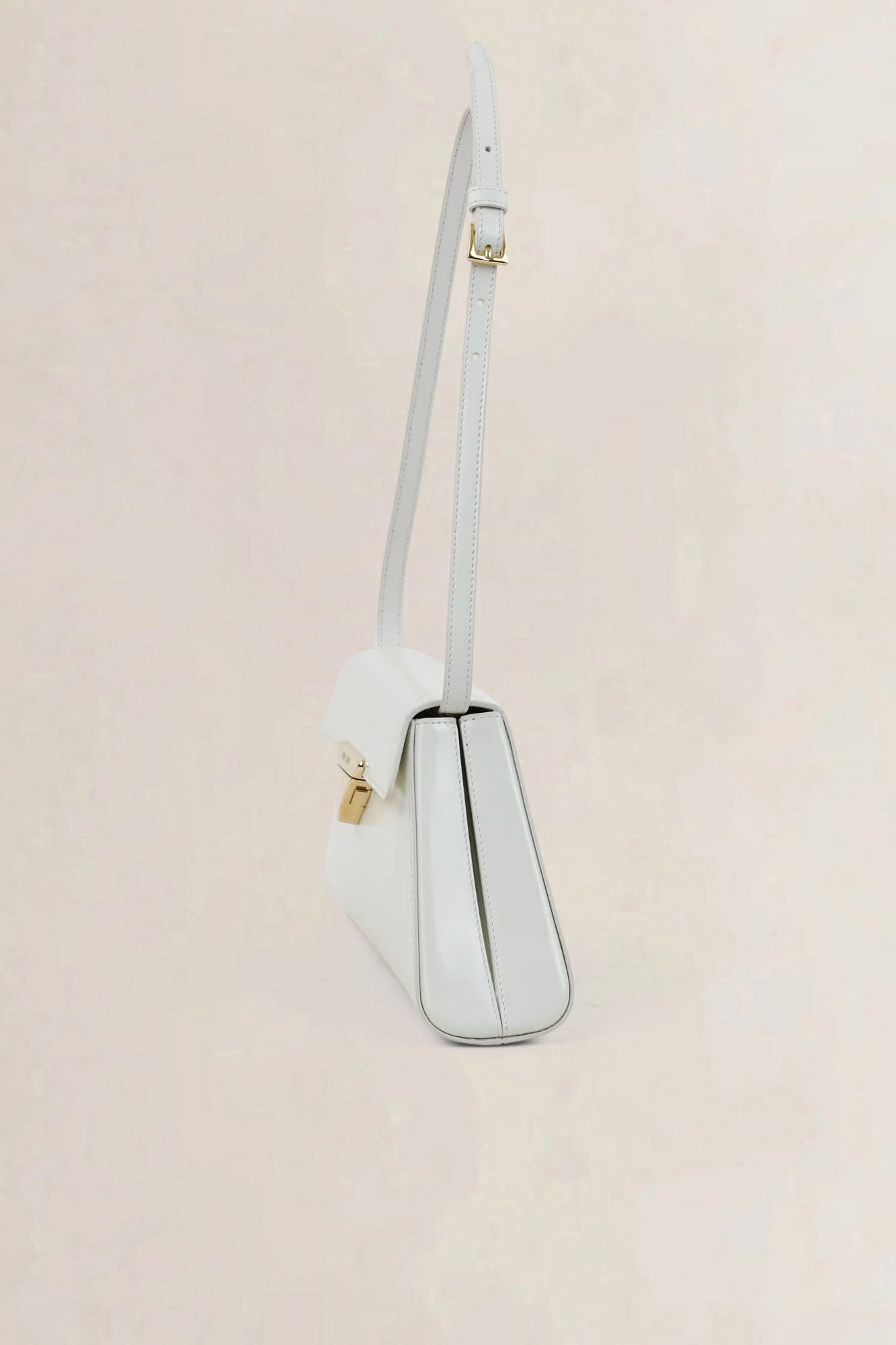 Prada White Medium Leather Shoulder Bag