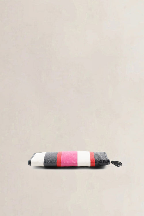 Balenciaga Multicolor Striped Bazar Clutch
