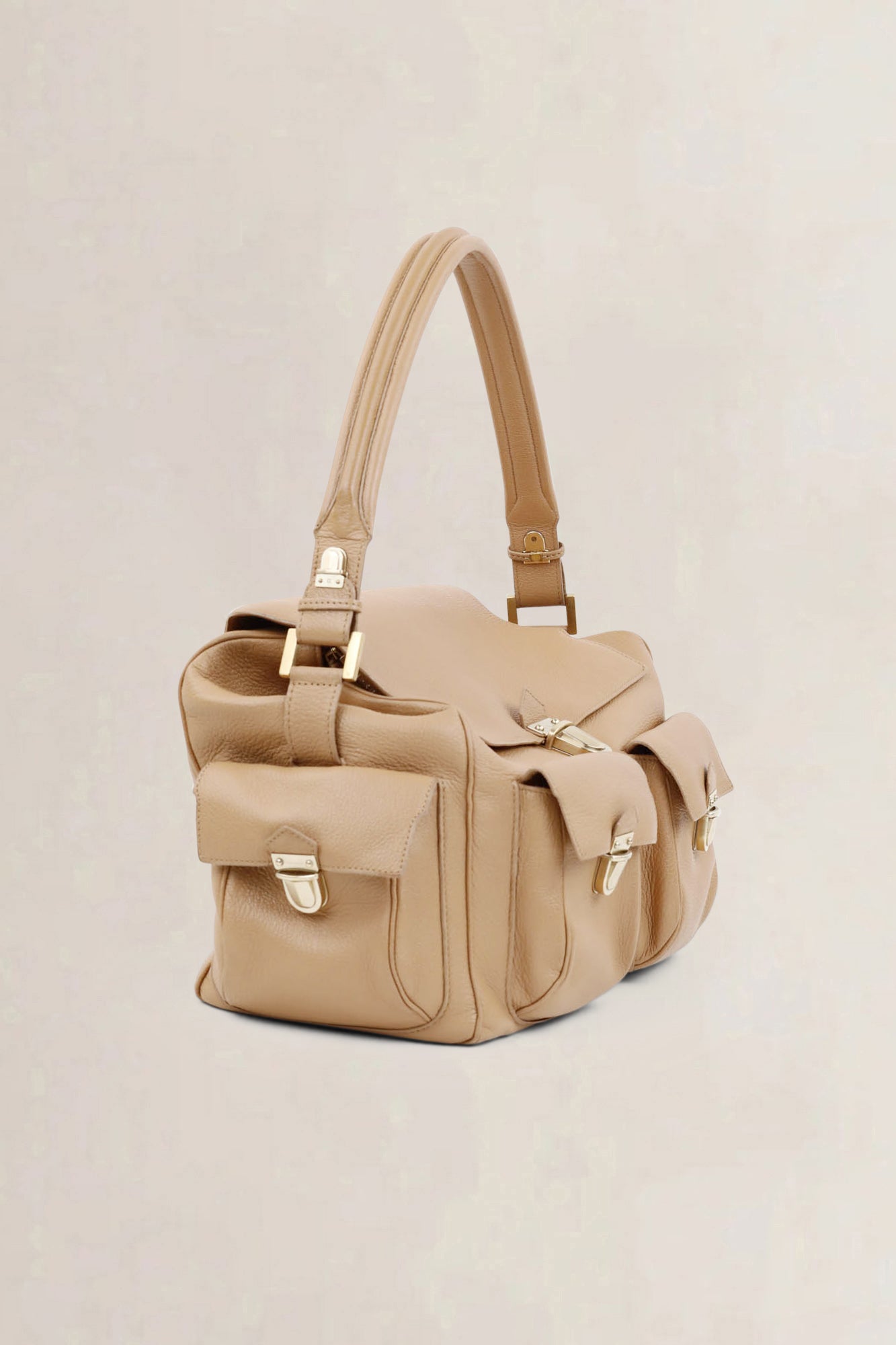 Delvaux Coquin Poches Blush Shoulder Bag