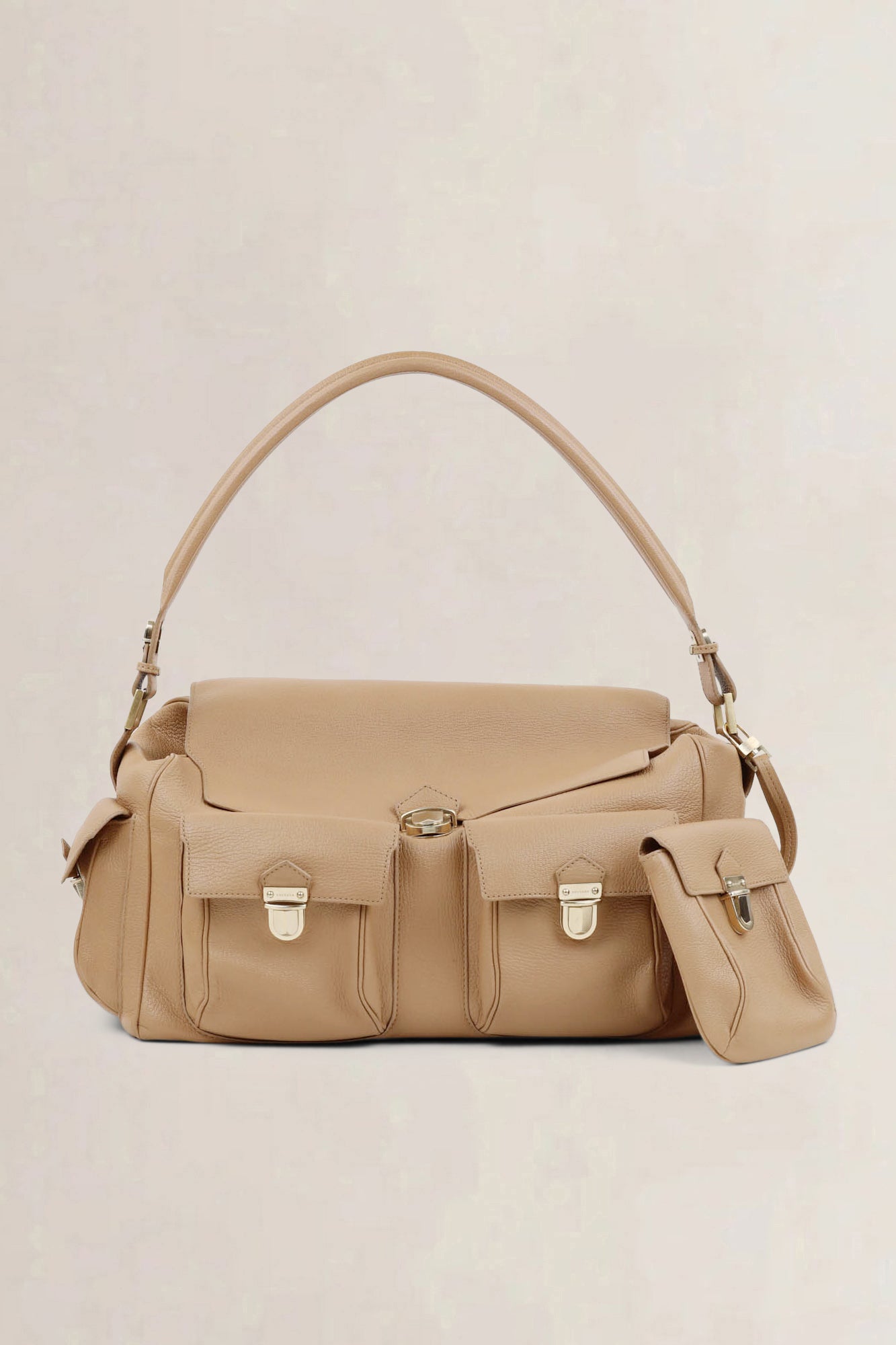 Delvaux Coquin Poches Blush Shoulder Bag