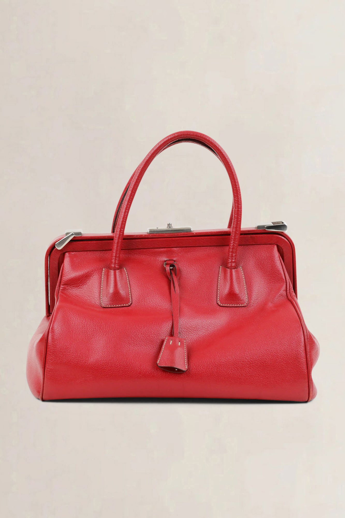 Prada Red Doctor Top Handle Bag