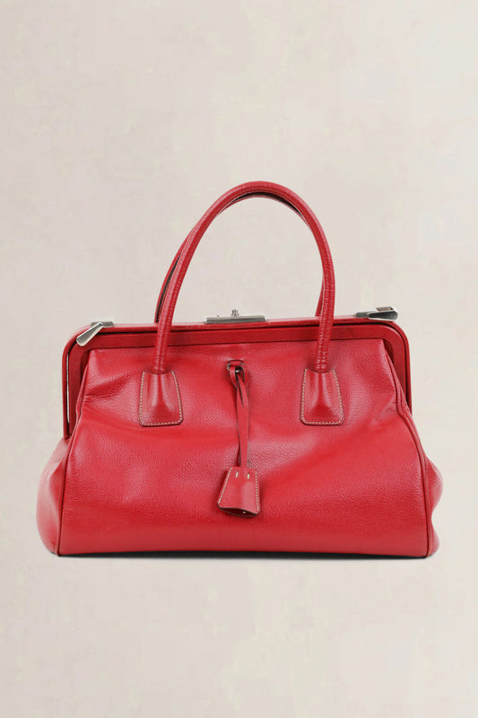 Prada Red Doctor Top Handle Bag