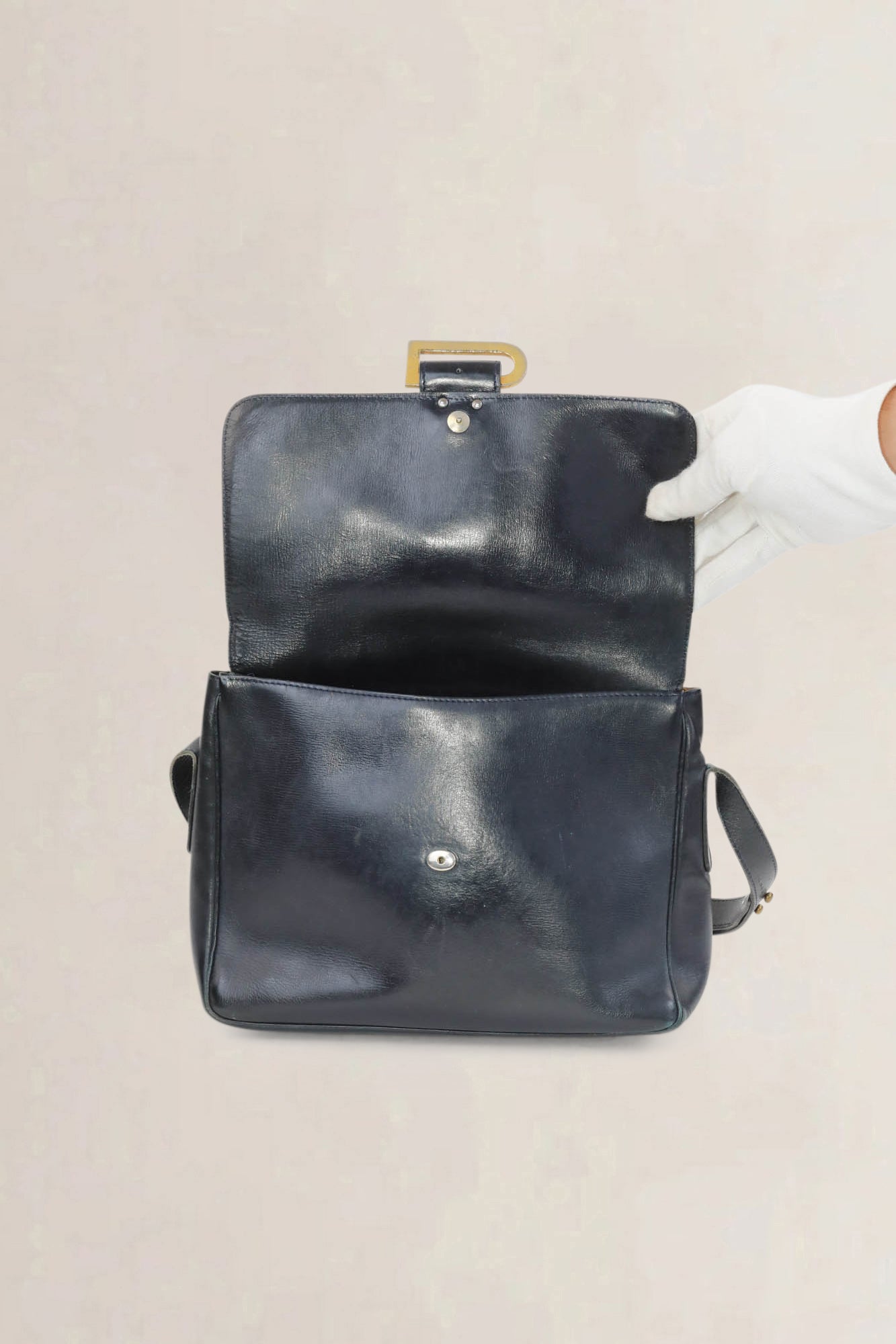 Delvaux Blue Poirier Crossbody Bag