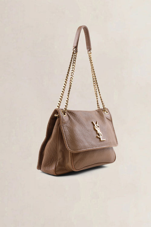 YSL Brown Niki Medium Crossbody Bag