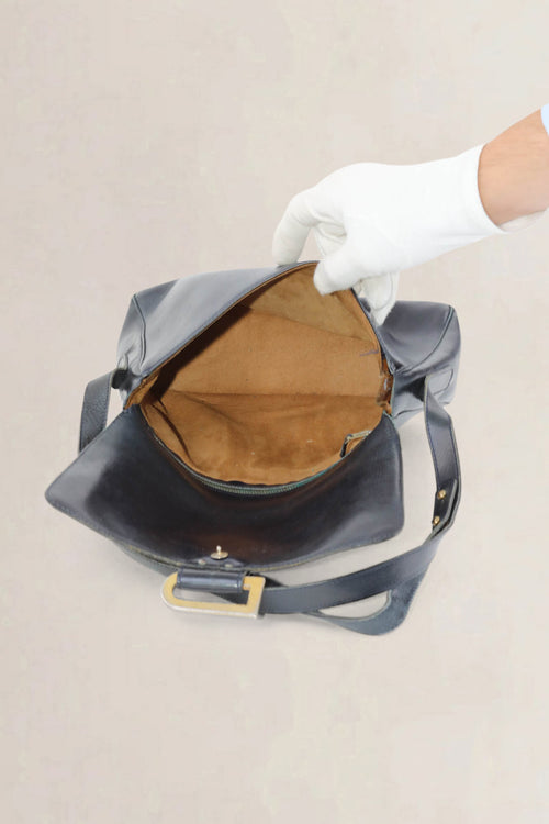 Delvaux Blue Poirier Crossbody Bag