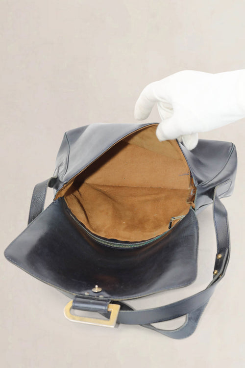 Delvaux Blue Poirier Crossbody Bag