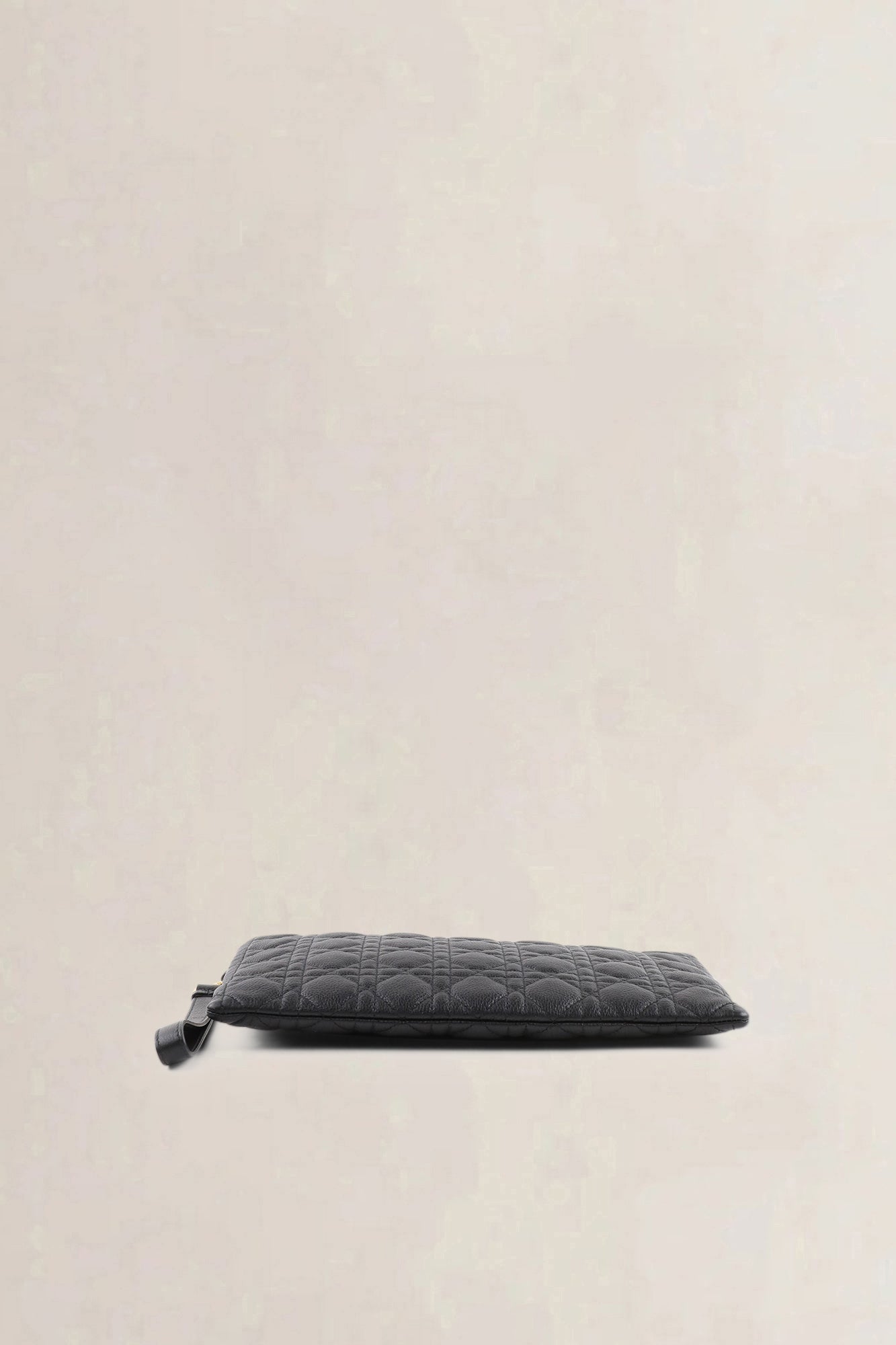 Christian Dior Black Large Caro Daily Pouch