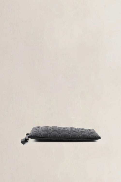 Christian Dior Black Large Caro Daily Pouch