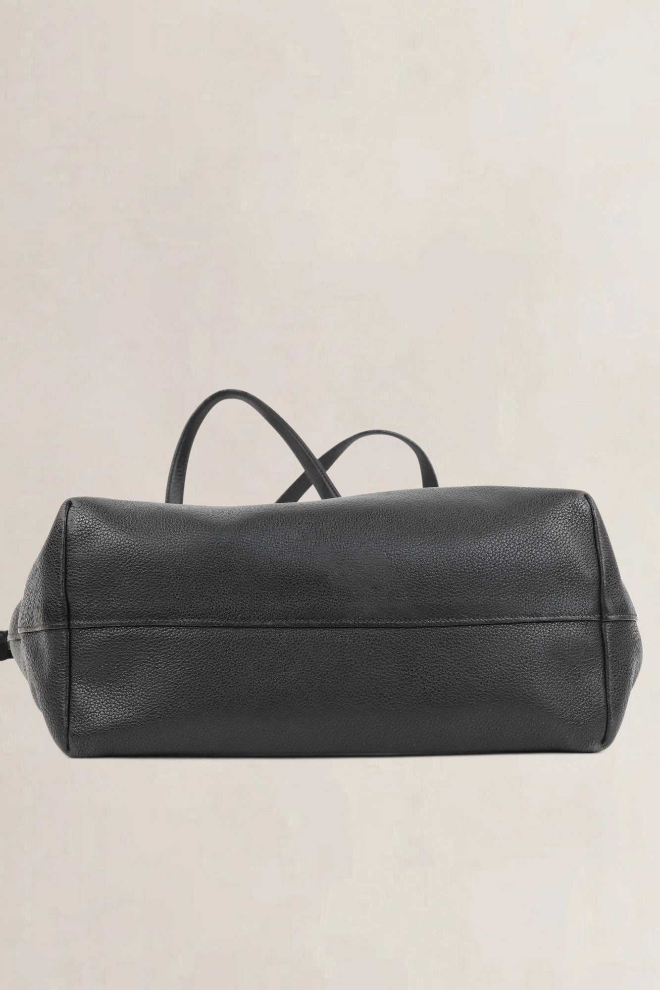 Prada Black Vitello Phenix Shoulder Bag