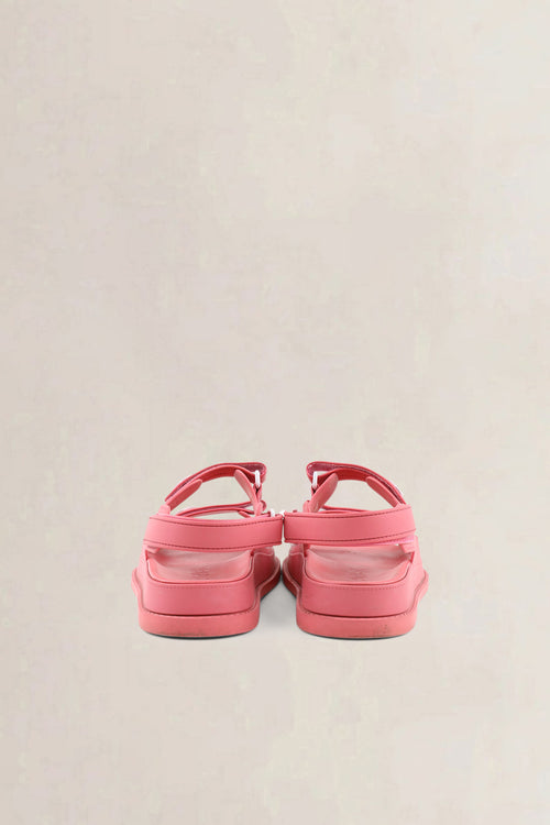 Chanel Pink Rubber Dad Sandals