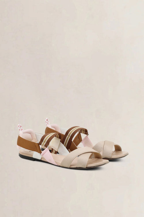 Fendi Calfskin Colibri Slingback Ballerina Flats