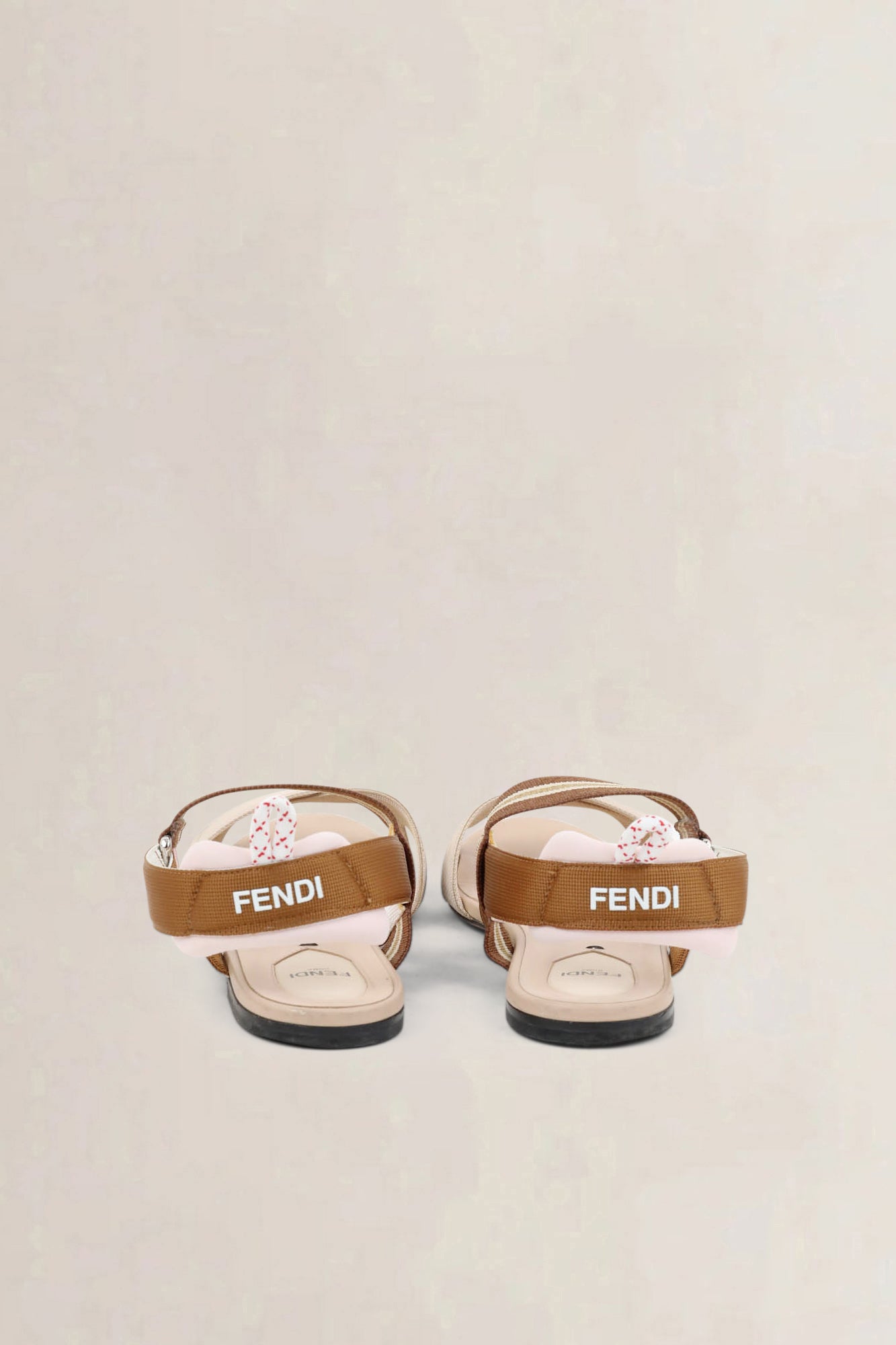 Fendi Calfskin Colibri Slingback Ballerina Flats