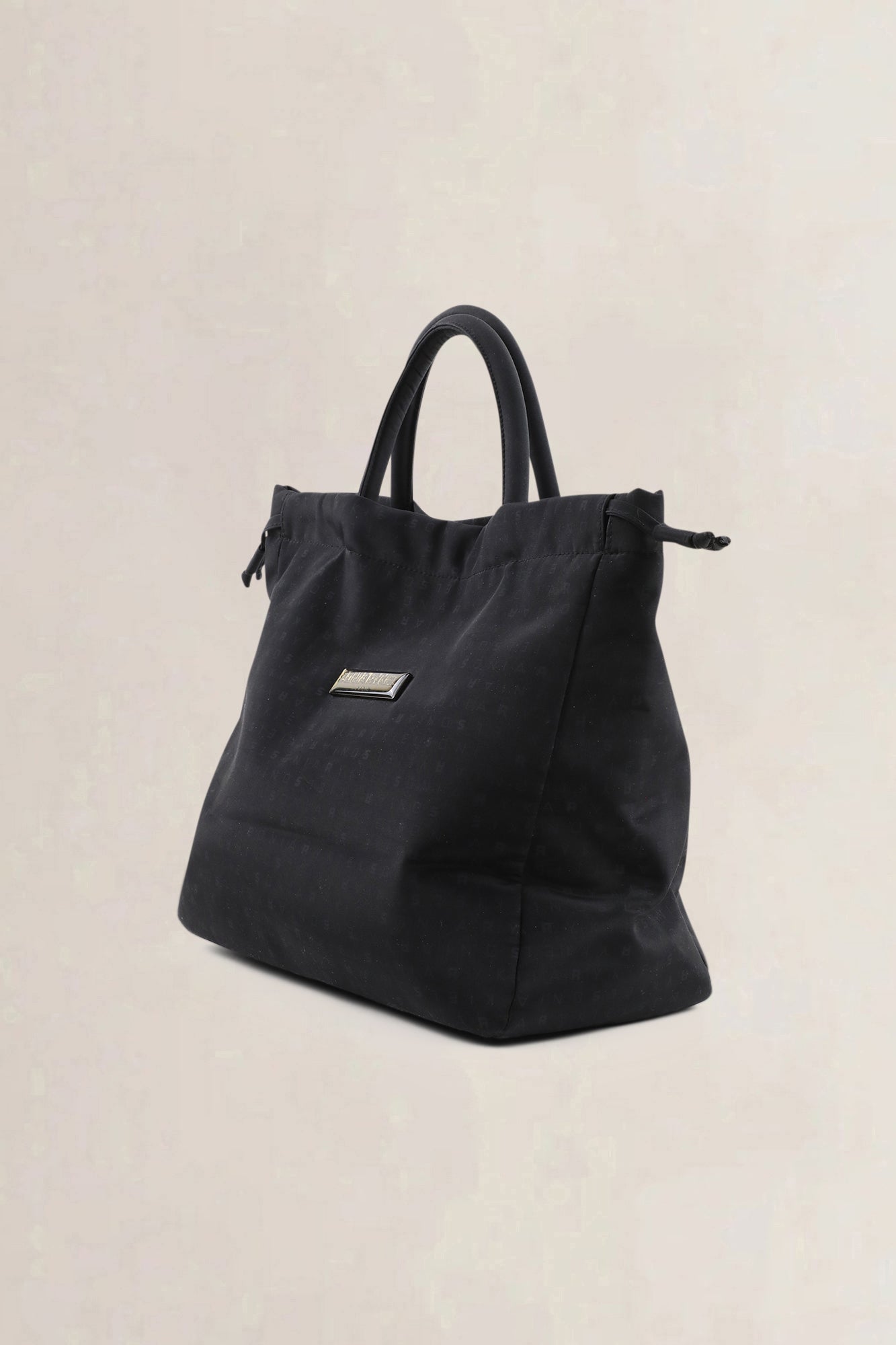 Sonia Rykiel Black Nylon Top Handle Bag