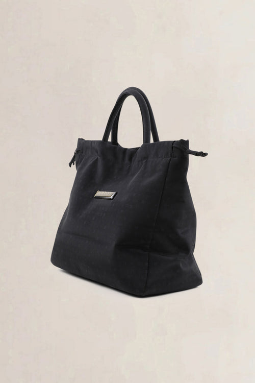 Sonia Rykiel Black Nylon Top Handle Bag