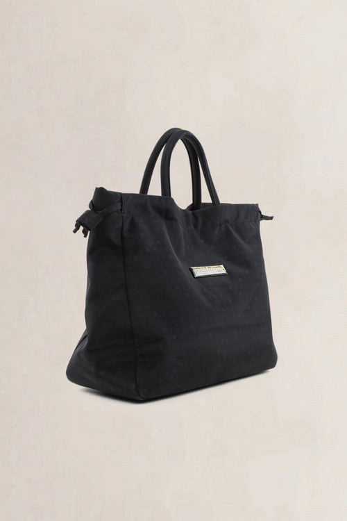 Sonia Rykiel Black Nylon Top Handle Bag