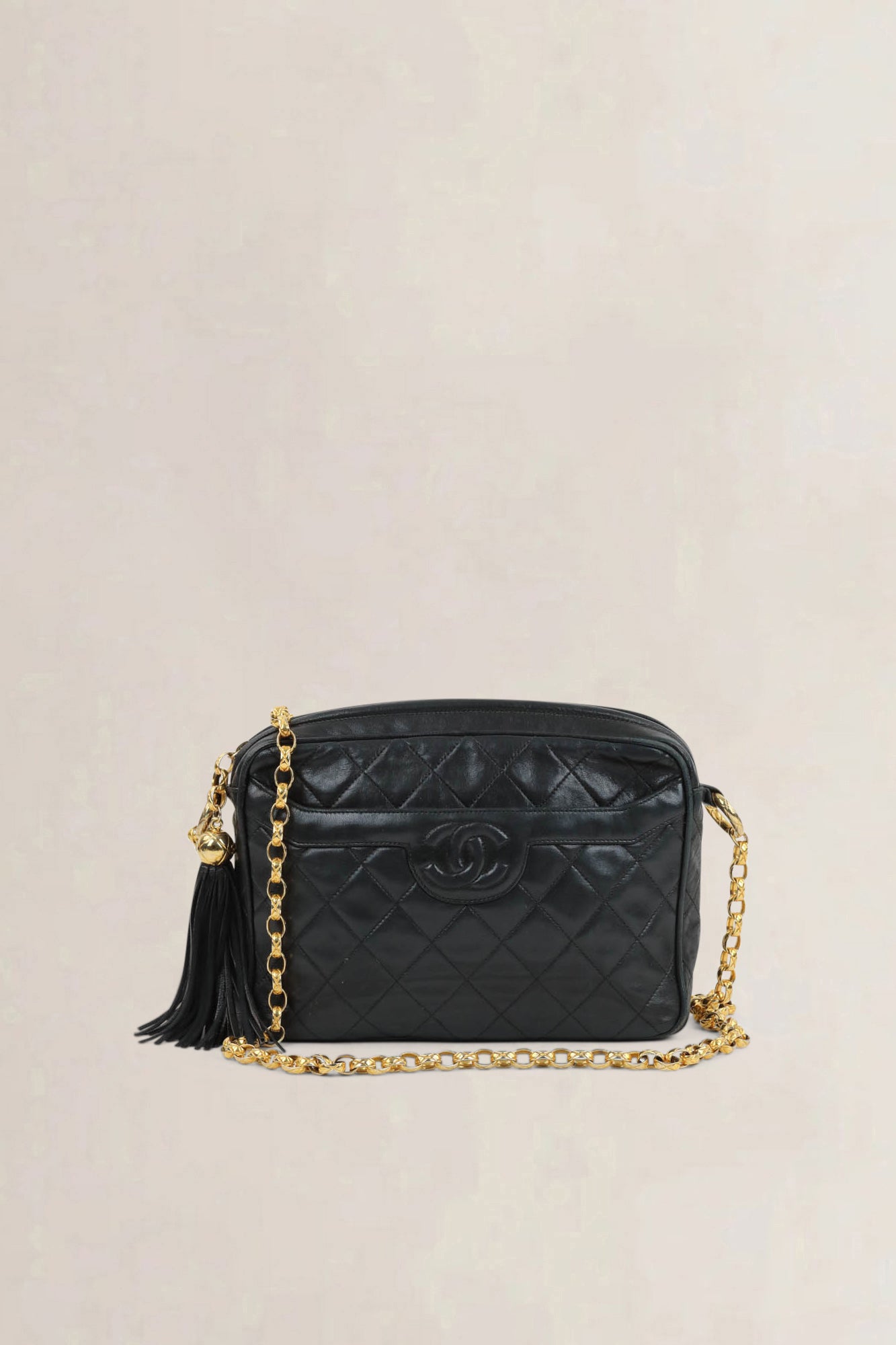 Chanel Black Camera Crossbody Bag