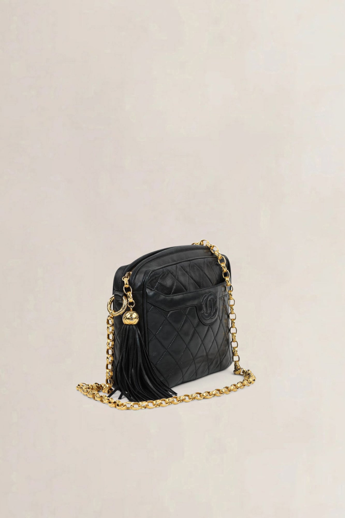 Chanel Black Camera Crossbody Bag