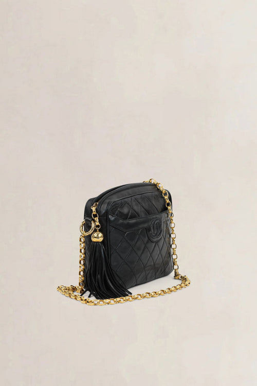 Chanel Black Camera Crossbody Bag