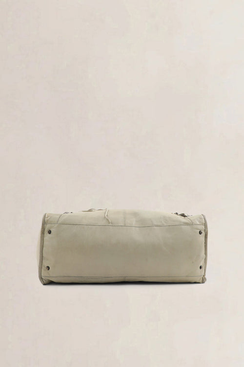 Balenciaga White Weekender Top Handle Bag