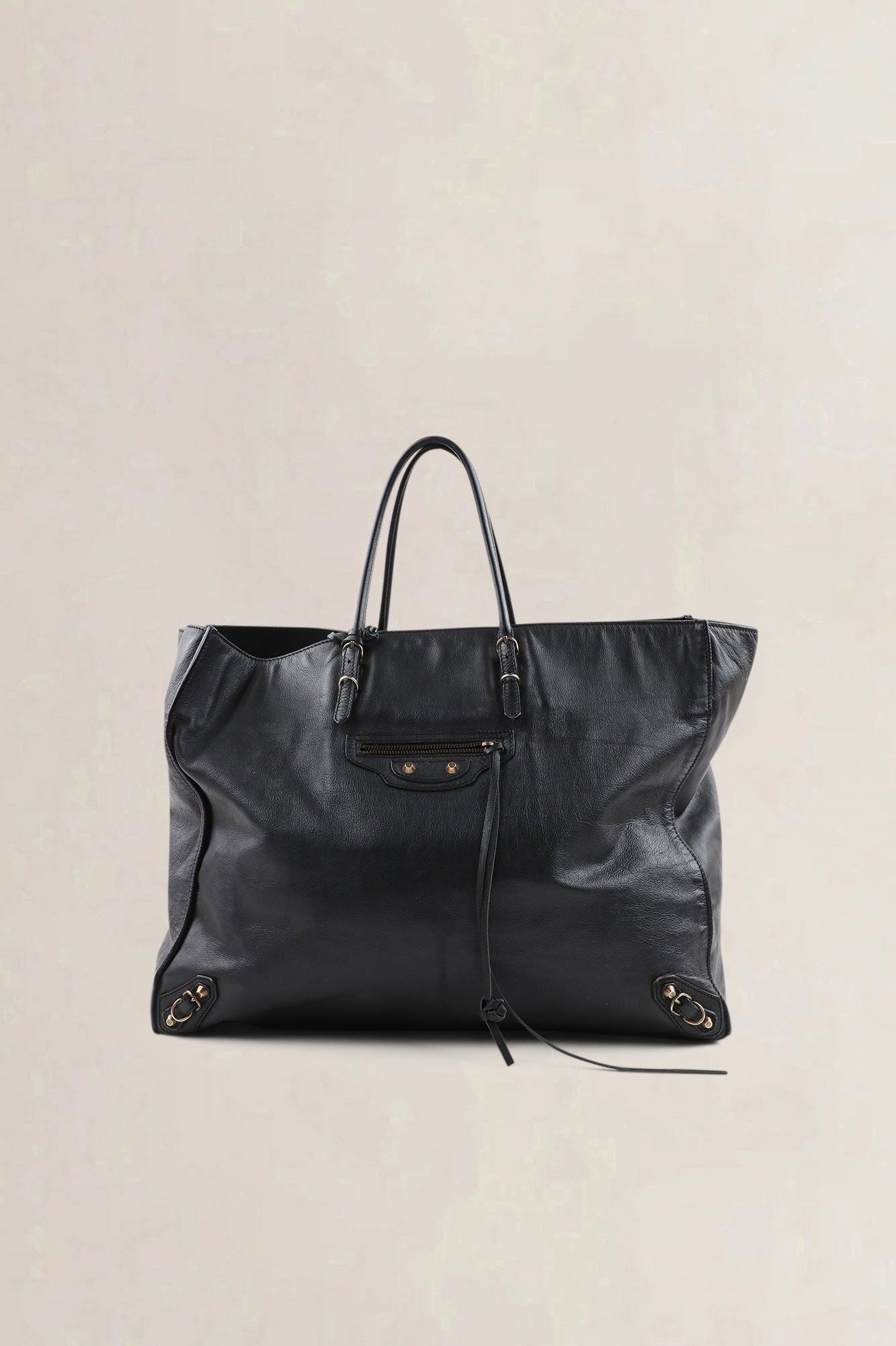 Balenciaga Black Paper A4 Shoulder Bag